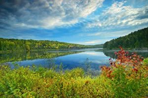 Images Dated 30th September 2007: Canada, Ontario, Algonquin Provincial Park. Landscape of Costello Lake. Credit as