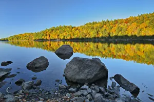 Canada, Ontario. Autumn reflections on St