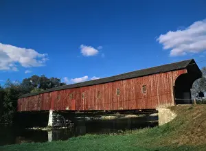 Images Dated 12th October 2017: Canada, Ontario, Montrose, View of West Montrose Covered Bridge
