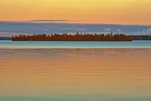Images Dated 31st March 2018: Canada, Ontario. Perrault Lake at sunset. Credit as: Mike Grandmaison / Jaynes Gallery /