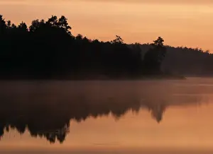 Sudbury Prints: Canada, Ontario, Sudbury, View of Tilton Lake at sunrise