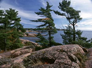 Canada, Ontario, View of Killarney Provincial Park
