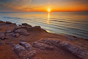 Images Dated 15th March 2018: Canada, Prince Edward Island, Campbelton. Sunset Northumberland Strait