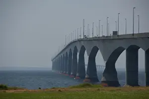 Images Dated 7th July 2008: Canada, Prince Edward Island. Confederation Bridge over Northumberland Strait