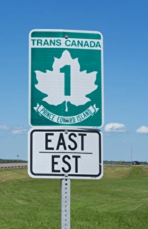 Images Dated 2029: Canada Prince Edward Island, P. E. I. the historic and famous Trans Canada Highway in PEI