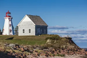 Maritime Province Prints: Canada, Prince Edward Island, Panmure Head Lighthouse