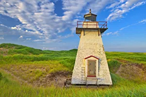 Images Dated 15th March 2018: Canada, Prince Edward Island. St. Peters Harbour Lighthouse