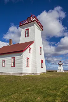 Maritime Province Prints: Canada, Prince Edward Island, Wood Islands Lighthouse