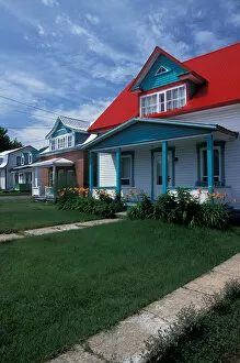 Canada, Quebec, Charlevoix. Houses, Baie Saint Paul