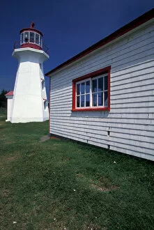 Canada, Quebec, Gaspe. Cap Gaspe Lighthouse, Forillon National Park