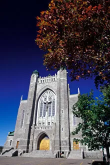 Canada, Quebec, Gaspe. Sherbrooke, Gothic Revival Cathedral (b.1958), Napolean Audet