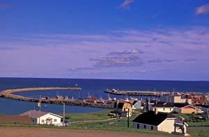Fishing Village Prints: Canada, Quebec, Magdalen Islands, Cap-aux-Meules