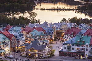 Images Dated 6th October 2017: Canada, Quebec. Mont-Tremblant Ski Village in autumn