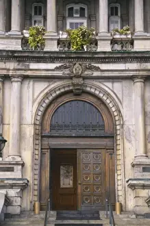 Hotel De Ville Prints: Canada, Quebec, Montreal, entrance of the Montreal City Hall (Hotel de Ville)