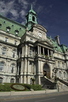 Canada, Quebec, Montreal. Heart of Old Montreal, Jacques Cartier Square, City Hall