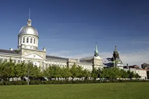 Neo Classical Prints: Canada, Quebec, Montreal. Old Montreal waterfront & port area. Bonsecours Market