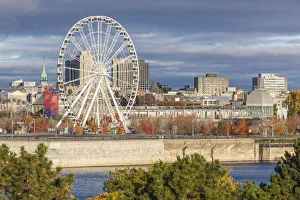 Ferris Wheel Prints: Canada, Quebec, Montreal. The Old Port, The Montreal Observation Wheel