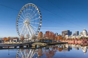 Images Dated 28th October 2017: Canada, Quebec, Montreal. The Old Port, The Montreal Observation Wheel