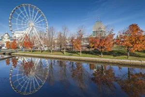 Images Dated 28th October 2017: Canada, Quebec, Montreal. The Old Port, The Montreal Observation Wheel