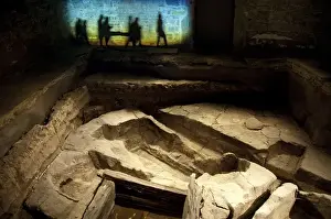 Images Dated 4th December 2009: Canada, Quebec, Montreal, Pointe-a-Calliere Archeological Museum. Underground museum