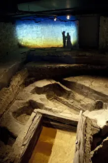 Images Dated 4th December 2009: Canada, Quebec, Montreal, Pointe-a-Calliere Archeological Museum. Underground museum
