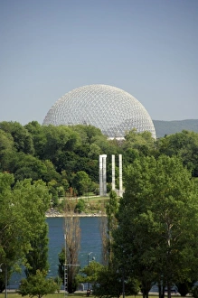 Biosphere Prints: Canada, Quebec, Montreal. St. Helene Island, Expo 67 Biosphere. IMAGE RESTRICTED