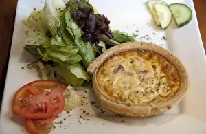 Images Dated 5th December 2009: Canada, Quebec, Montreal. Typical Frence Canadian food, quiche Lorraine