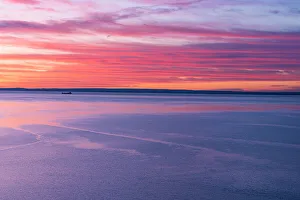 Images Dated 23rd May 2022: Canada, Quebec, Parc National du Fjord-du-Saguenay. Sunrise along the Saguenay River