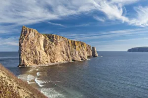 Perce Prints: Canada, Quebec, Perce. Perce Rock
