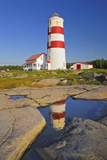 Canada, Quebec, Pointe des Monts. Pointe des Monts Lighthouse