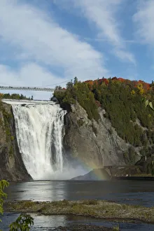 Images Dated 9th October 2016: Canada, Quebec, Quebec City. Montmorency Falls at the mouth of the Montmorency River
