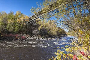 Images Dated 22nd October 2017: Canada, Quebec, Riviere-du-Loup. Parc des Chutes park in autumn