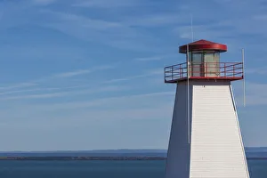 Saint Lawrence River Prints: Canada, Quebec, Saint Simeon. Old lighthouse