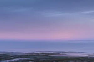 Images Dated 22nd October 2017: Canada, Quebec, Sainte-Flavie. St. Lawrence River at dawn
