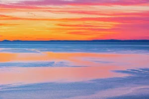 Prints of Canada, Quebec, Tadoussac. Sunrise on Saguenay River Images Dated 2022 May: Canada, Quebec, Tadoussac. Sunrise on Saguenay River