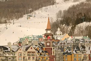 Images Dated 27th January 2005: Canada-Quebec-The Laurentians: Mont Tremblant Ski Village-Daytime