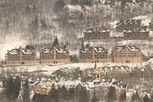 Mountainside Prints: Canada-Quebec-The Laurentians: Mont Tremblant Ski Village-Daytime
