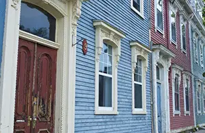 Images Dated 2029: Canada Saint John New Brunswick old homes and doorways of wood Victorian houses