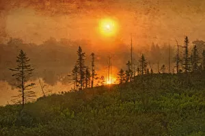 Canada. Wetland sunrise. Credit as: Mike Grandmaison / Jaynes Gallery / DanitaDelimont