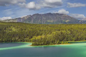 Aqua Prints: Canada, Yukon Territory, Emerald Lake north of Carcross Credit as: Don Paulson /