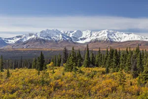 Images Dated 4th September 2016: Canada, Yukon Territory, Kluane National Park. Snow-covered peaks in the St. Elias Range