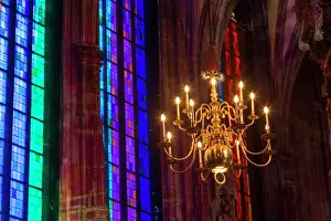 Multicolor Prints: Candelabra, St Stephens Cathedral, Vienna, Austria