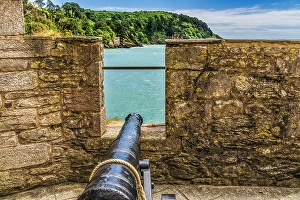 Images Dated 15th July 2024: Cannon at Dartmouth Castle, Kingswear