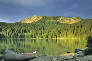 Whitefish Range Prints: Canoe at Little