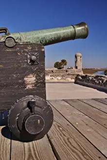 Augustine Prints: Canon atop Castillo de San Marcos National Monument St. Augustine, Florida