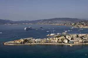 Images Dated 27th August 2007: Cap de la Croisette, Cannes, View from Helicopter, Cote d Azur, France