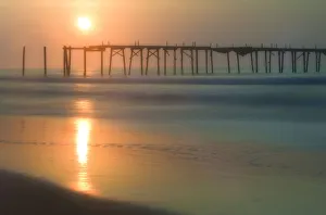 Cape May Prints: Cape May, NJ, New Jersey, US, USA, United States, golden, landscape, morning, ocean