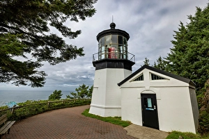 Prints of Cape Meares Lighthouse near Tillamook, Oregon, USA Images Dated 2024 April: Cape Meares Lighthouse near Tillamook, Oregon, USA