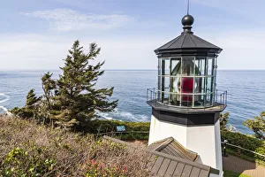 Navigation Prints: Cape Meares, Oregon, USA. Cape Meares lighthouse on the Oregon coast