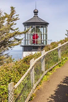 Images Dated 8th September 2021: Cape Meares, Oregon, USA. Cape Meares lighthouse on the Oregon coast